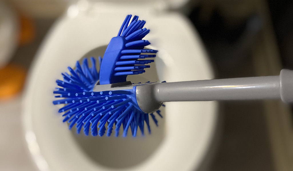 Image of Ergonomic Toilet Brush and Holder