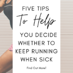 Should you be running when sick