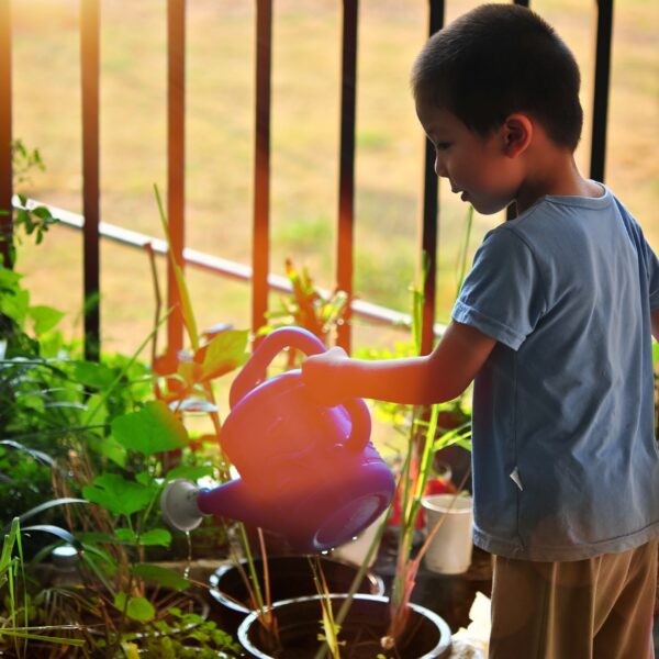 Celebrating Earth Day with Kids by planting a garden